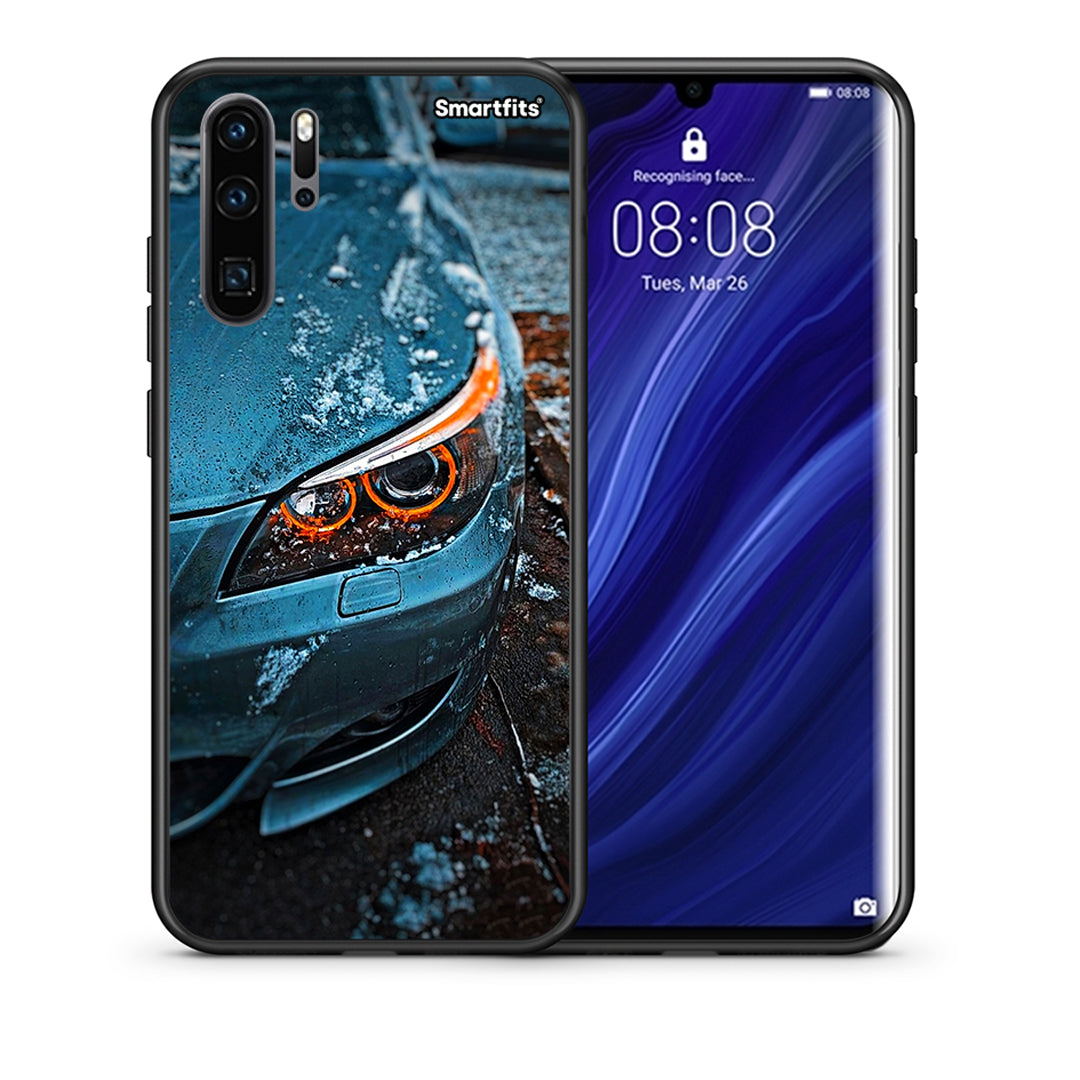 Θήκη Huawei P30 Pro Bmw E60 από τη Smartfits με σχέδιο στο πίσω μέρος και μαύρο περίβλημα | Huawei P30 Pro Bmw E60 case with colorful back and black bezels