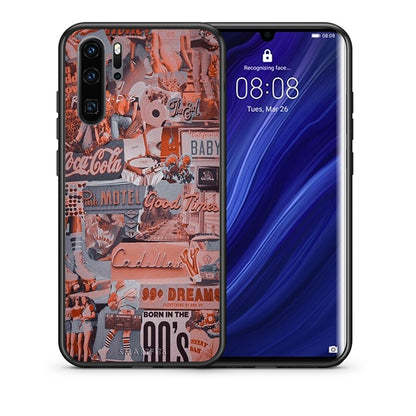 Θήκη Huawei P30 Pro Born In 90s από τη Smartfits με σχέδιο στο πίσω μέρος και μαύρο περίβλημα | Huawei P30 Pro Born In 90s case with colorful back and black bezels