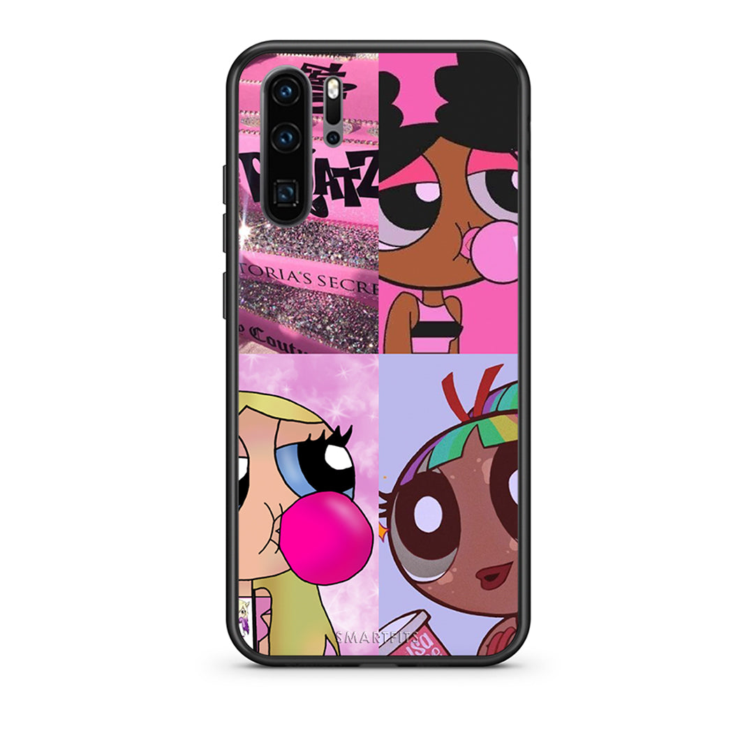Huawei P30 Pro Bubble Girls Θήκη Αγίου Βαλεντίνου από τη Smartfits με σχέδιο στο πίσω μέρος και μαύρο περίβλημα | Smartphone case with colorful back and black bezels by Smartfits
