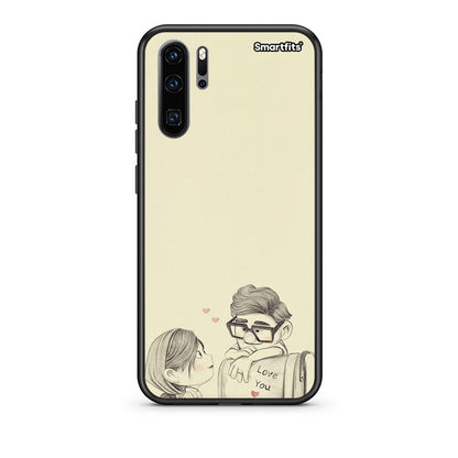 Huawei P30 Pro Carl And Ellie θήκη από τη Smartfits με σχέδιο στο πίσω μέρος και μαύρο περίβλημα | Smartphone case with colorful back and black bezels by Smartfits