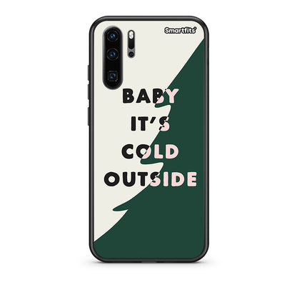 Huawei P30 Pro Cold Outside θήκη από τη Smartfits με σχέδιο στο πίσω μέρος και μαύρο περίβλημα | Smartphone case with colorful back and black bezels by Smartfits