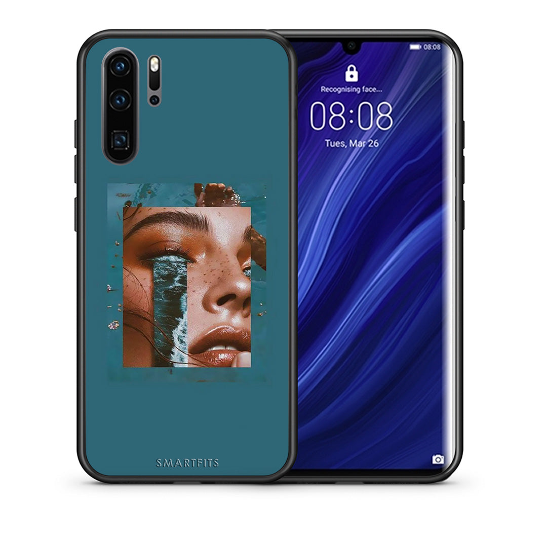 Θήκη Huawei P30 Pro Cry An Ocean από τη Smartfits με σχέδιο στο πίσω μέρος και μαύρο περίβλημα | Huawei P30 Pro Cry An Ocean case with colorful back and black bezels