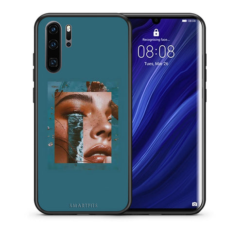 Θήκη Huawei P30 Pro Cry An Ocean από τη Smartfits με σχέδιο στο πίσω μέρος και μαύρο περίβλημα | Huawei P30 Pro Cry An Ocean case with colorful back and black bezels