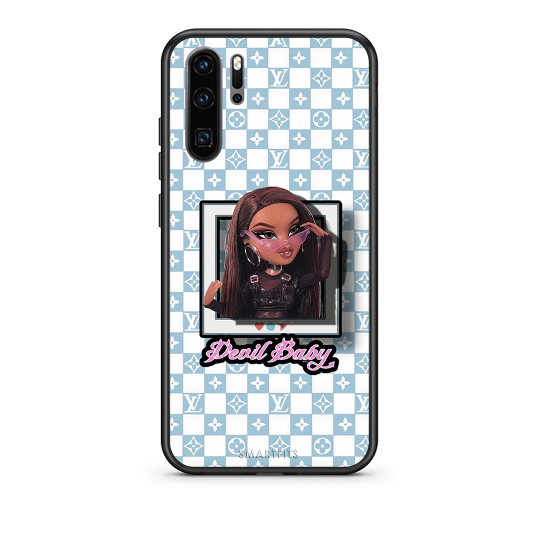 Huawei P30 Pro Devil Baby Θήκη Αγίου Βαλεντίνου από τη Smartfits με σχέδιο στο πίσω μέρος και μαύρο περίβλημα | Smartphone case with colorful back and black bezels by Smartfits