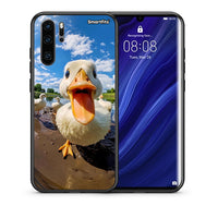 Thumbnail for Θήκη Huawei P30 Pro Duck Face από τη Smartfits με σχέδιο στο πίσω μέρος και μαύρο περίβλημα | Huawei P30 Pro Duck Face case with colorful back and black bezels