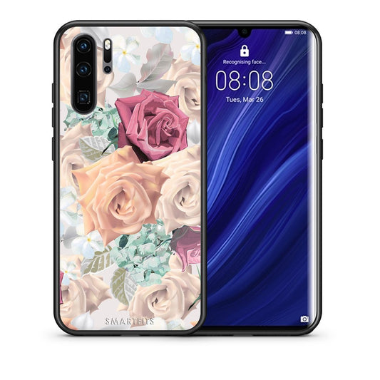 Θήκη Huawei P30 Pro Bouquet Floral από τη Smartfits με σχέδιο στο πίσω μέρος και μαύρο περίβλημα | Huawei P30 Pro Bouquet Floral case with colorful back and black bezels