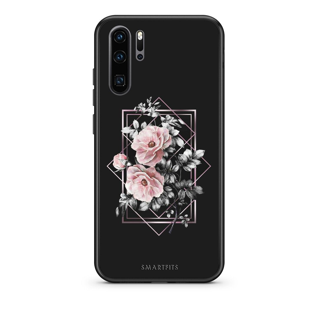 4 - Huawei P30 Pro Frame Flower case, cover, bumper