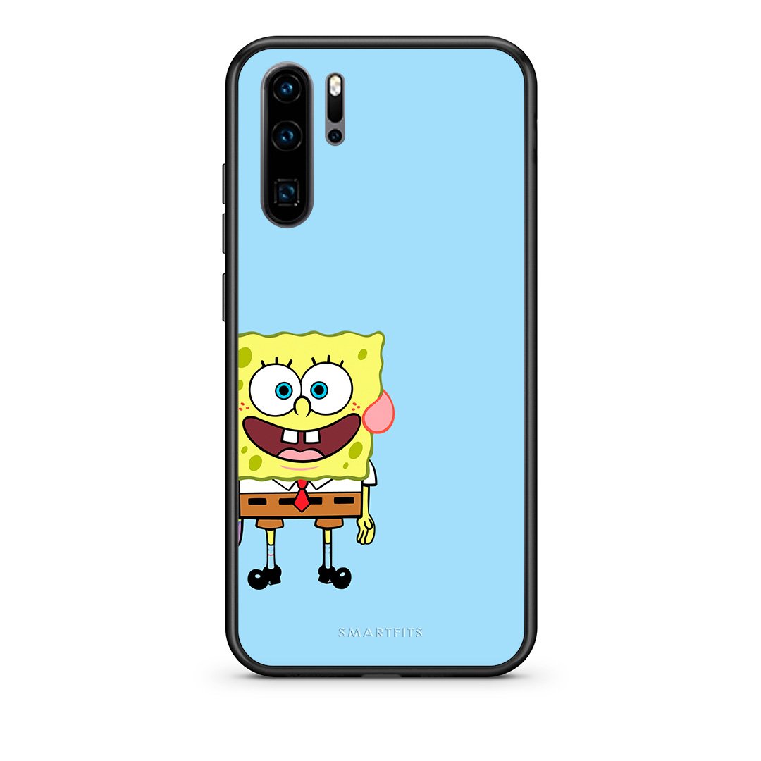 Huawei P30 Pro Friends Bob θήκη από τη Smartfits με σχέδιο στο πίσω μέρος και μαύρο περίβλημα | Smartphone case with colorful back and black bezels by Smartfits