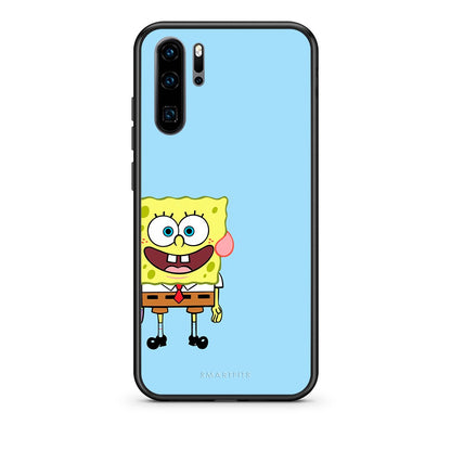 Huawei P30 Pro Friends Bob θήκη από τη Smartfits με σχέδιο στο πίσω μέρος και μαύρο περίβλημα | Smartphone case with colorful back and black bezels by Smartfits