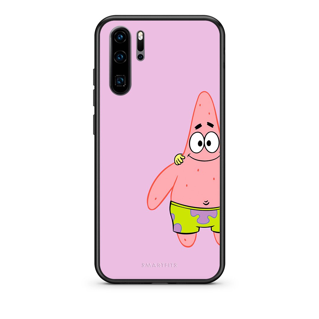 Huawei P30 Pro  Friends Patrick θήκη από τη Smartfits με σχέδιο στο πίσω μέρος και μαύρο περίβλημα | Smartphone case with colorful back and black bezels by Smartfits