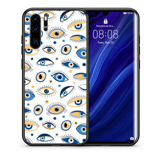 Θήκη Huawei P30 Pro Ftou Ftou από τη Smartfits με σχέδιο στο πίσω μέρος και μαύρο περίβλημα | Huawei P30 Pro Ftou Ftou case with colorful back and black bezels