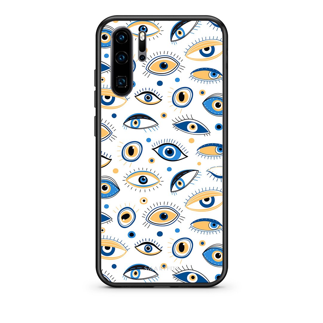 Huawei P30 Pro Ftou Ftou θήκη από τη Smartfits με σχέδιο στο πίσω μέρος και μαύρο περίβλημα | Smartphone case with colorful back and black bezels by Smartfits