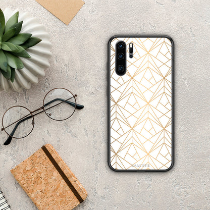 Geometric Luxury White - Huawei P30 Pro θήκη