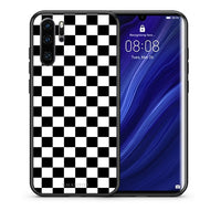 Thumbnail for Θήκη Huawei P30 Pro Squares Geometric από τη Smartfits με σχέδιο στο πίσω μέρος και μαύρο περίβλημα | Huawei P30 Pro Squares Geometric case with colorful back and black bezels