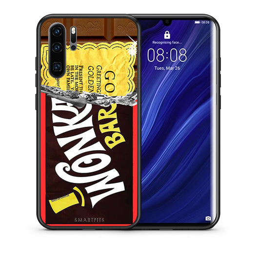 Θήκη Huawei P30 Pro Golden Ticket από τη Smartfits με σχέδιο στο πίσω μέρος και μαύρο περίβλημα | Huawei P30 Pro Golden Ticket case with colorful back and black bezels