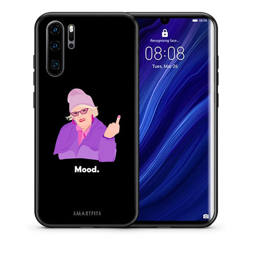 Θήκη Huawei P30 Pro Grandma Mood Black από τη Smartfits με σχέδιο στο πίσω μέρος και μαύρο περίβλημα | Huawei P30 Pro Grandma Mood Black case with colorful back and black bezels