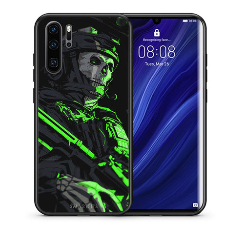 Θήκη Αγίου Βαλεντίνου Huawei P30 Pro Green Soldier από τη Smartfits με σχέδιο στο πίσω μέρος και μαύρο περίβλημα | Huawei P30 Pro Green Soldier case with colorful back and black bezels