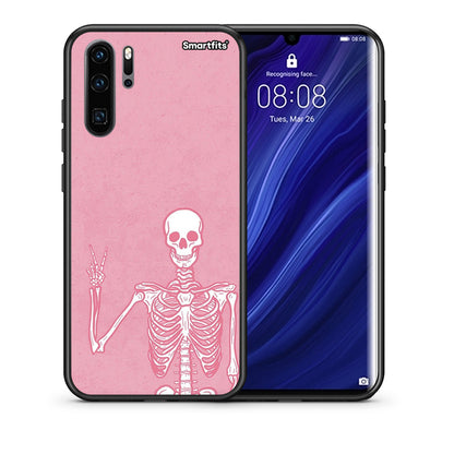 Θήκη Huawei P30 Pro Halloween Motivation από τη Smartfits με σχέδιο στο πίσω μέρος και μαύρο περίβλημα | Huawei P30 Pro Halloween Motivation case with colorful back and black bezels