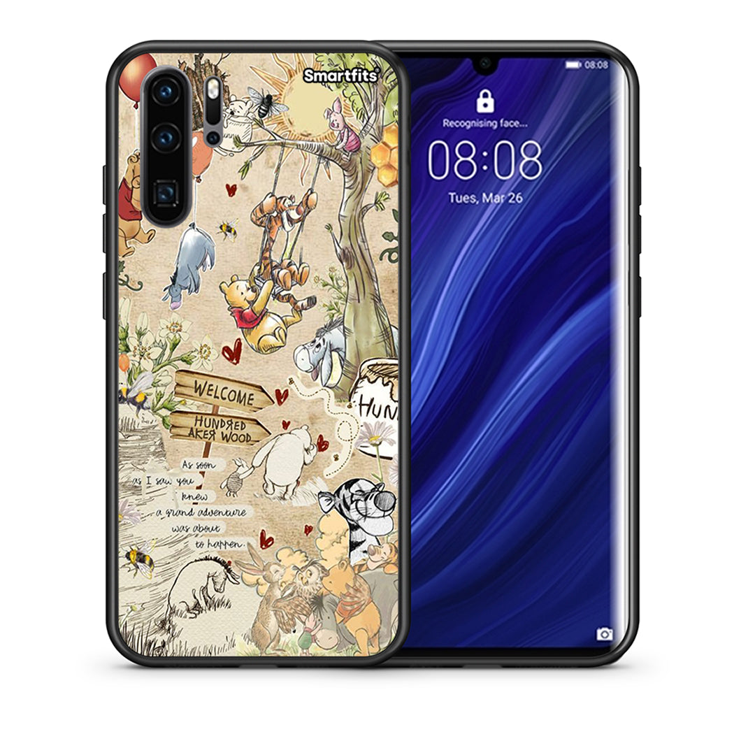 Θήκη Huawei P30 Pro Happy Friends από τη Smartfits με σχέδιο στο πίσω μέρος και μαύρο περίβλημα | Huawei P30 Pro Happy Friends case with colorful back and black bezels