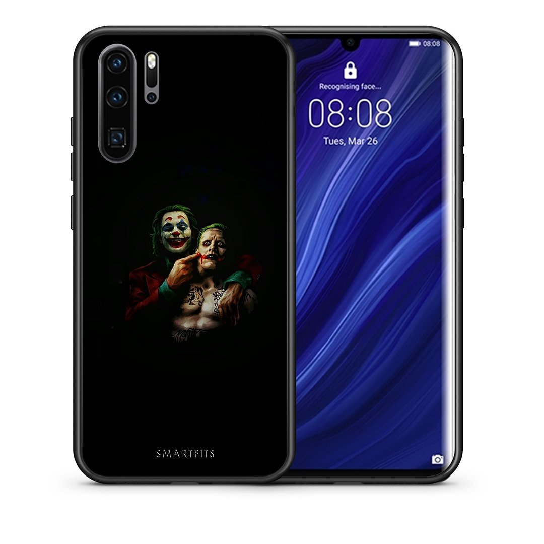 Θήκη Huawei P30 Pro Clown Hero από τη Smartfits με σχέδιο στο πίσω μέρος και μαύρο περίβλημα | Huawei P30 Pro Clown Hero case with colorful back and black bezels