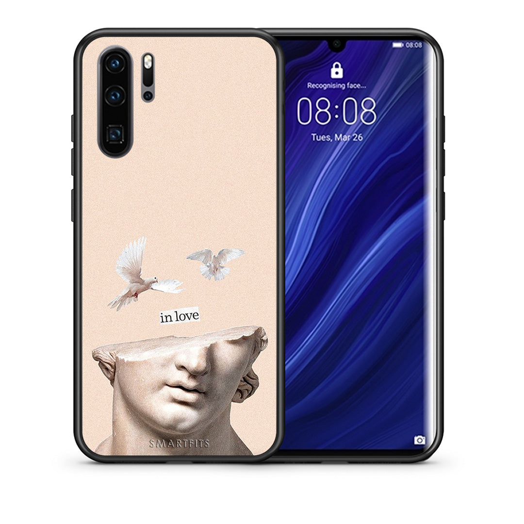 Θήκη Huawei P30 Pro In Love από τη Smartfits με σχέδιο στο πίσω μέρος και μαύρο περίβλημα | Huawei P30 Pro In Love case with colorful back and black bezels