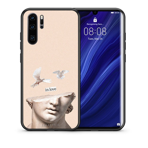 Θήκη Huawei P30 Pro In Love από τη Smartfits με σχέδιο στο πίσω μέρος και μαύρο περίβλημα | Huawei P30 Pro In Love case with colorful back and black bezels