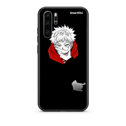 Huawei P30 Pro Itadori Anime θήκη από τη Smartfits με σχέδιο στο πίσω μέρος και μαύρο περίβλημα | Smartphone case with colorful back and black bezels by Smartfits