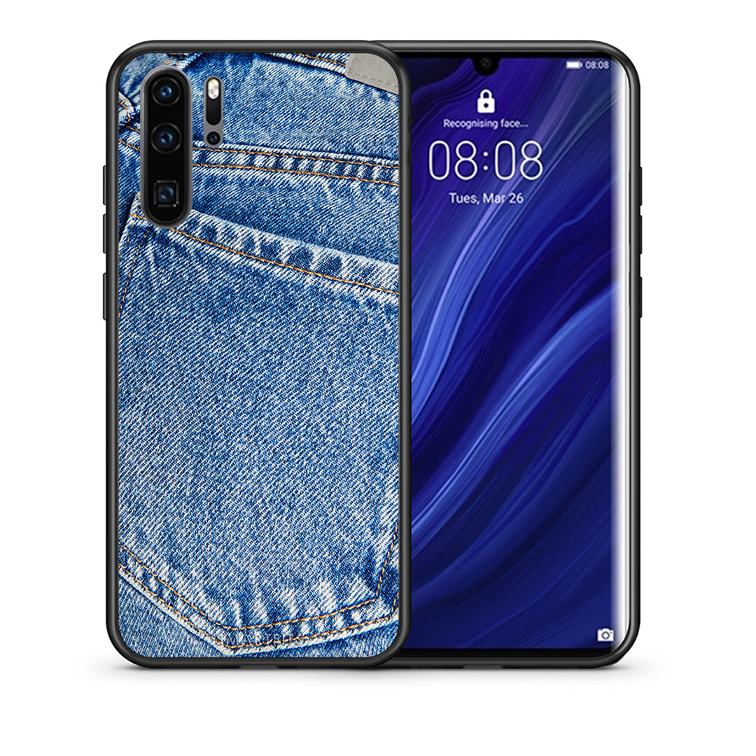 Θήκη Huawei P30 Pro Jeans Pocket από τη Smartfits με σχέδιο στο πίσω μέρος και μαύρο περίβλημα | Huawei P30 Pro Jeans Pocket case with colorful back and black bezels