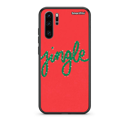 Huawei P30 Pro Jingle Xmas θήκη από τη Smartfits με σχέδιο στο πίσω μέρος και μαύρο περίβλημα | Smartphone case with colorful back and black bezels by Smartfits