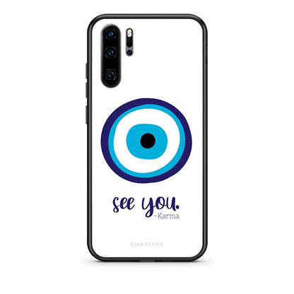 Huawei P30 Pro Karma Says θήκη από τη Smartfits με σχέδιο στο πίσω μέρος και μαύρο περίβλημα | Smartphone case with colorful back and black bezels by Smartfits