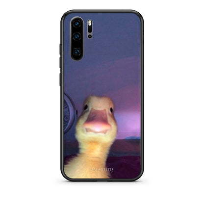 Huawei P30 Pro Meme Duck θήκη από τη Smartfits με σχέδιο στο πίσω μέρος και μαύρο περίβλημα | Smartphone case with colorful back and black bezels by Smartfits