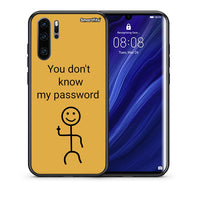 Thumbnail for Θήκη Huawei P30 Pro My Password από τη Smartfits με σχέδιο στο πίσω μέρος και μαύρο περίβλημα | Huawei P30 Pro My Password case with colorful back and black bezels