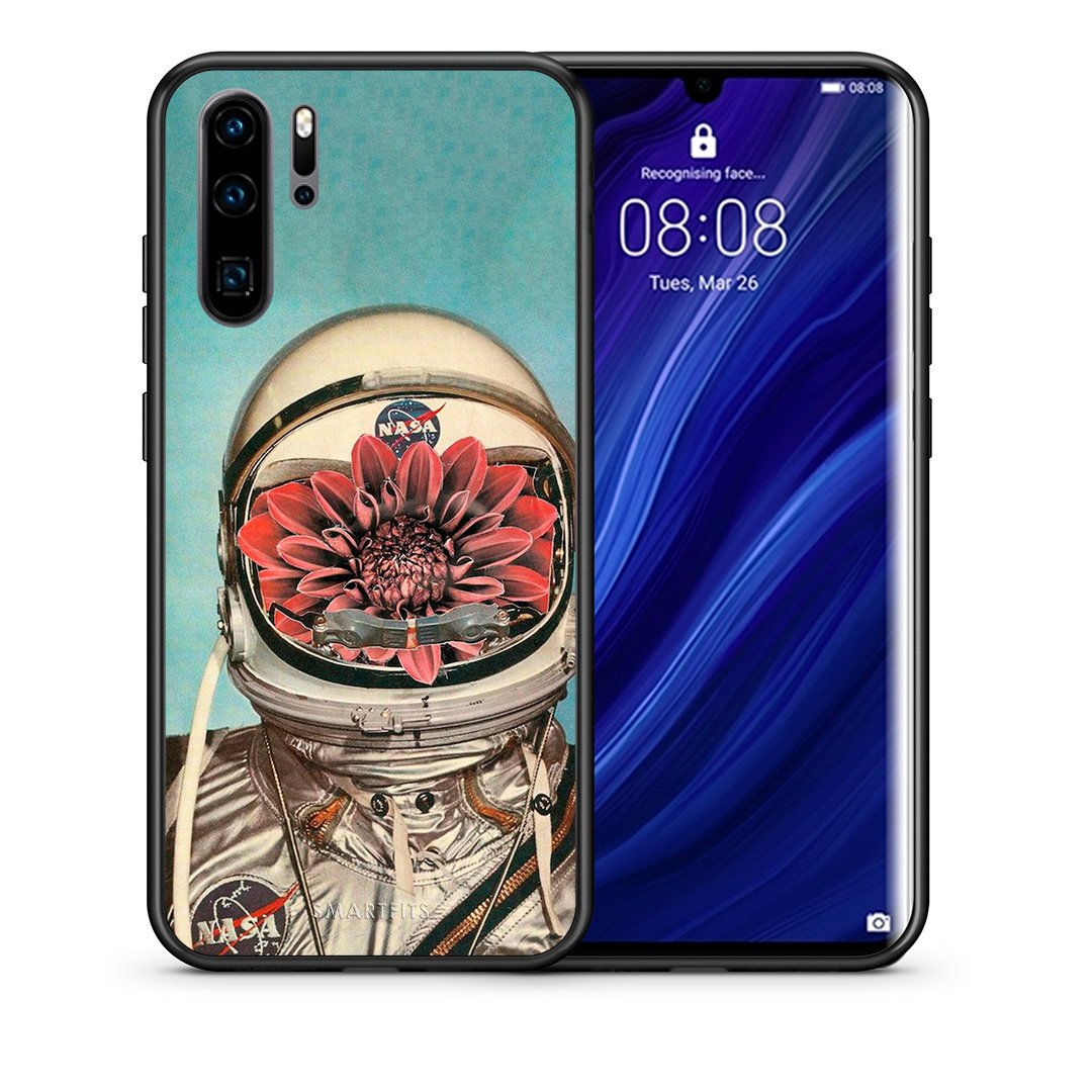 Θήκη Huawei P30 Pro Nasa Bloom από τη Smartfits με σχέδιο στο πίσω μέρος και μαύρο περίβλημα | Huawei P30 Pro Nasa Bloom case with colorful back and black bezels