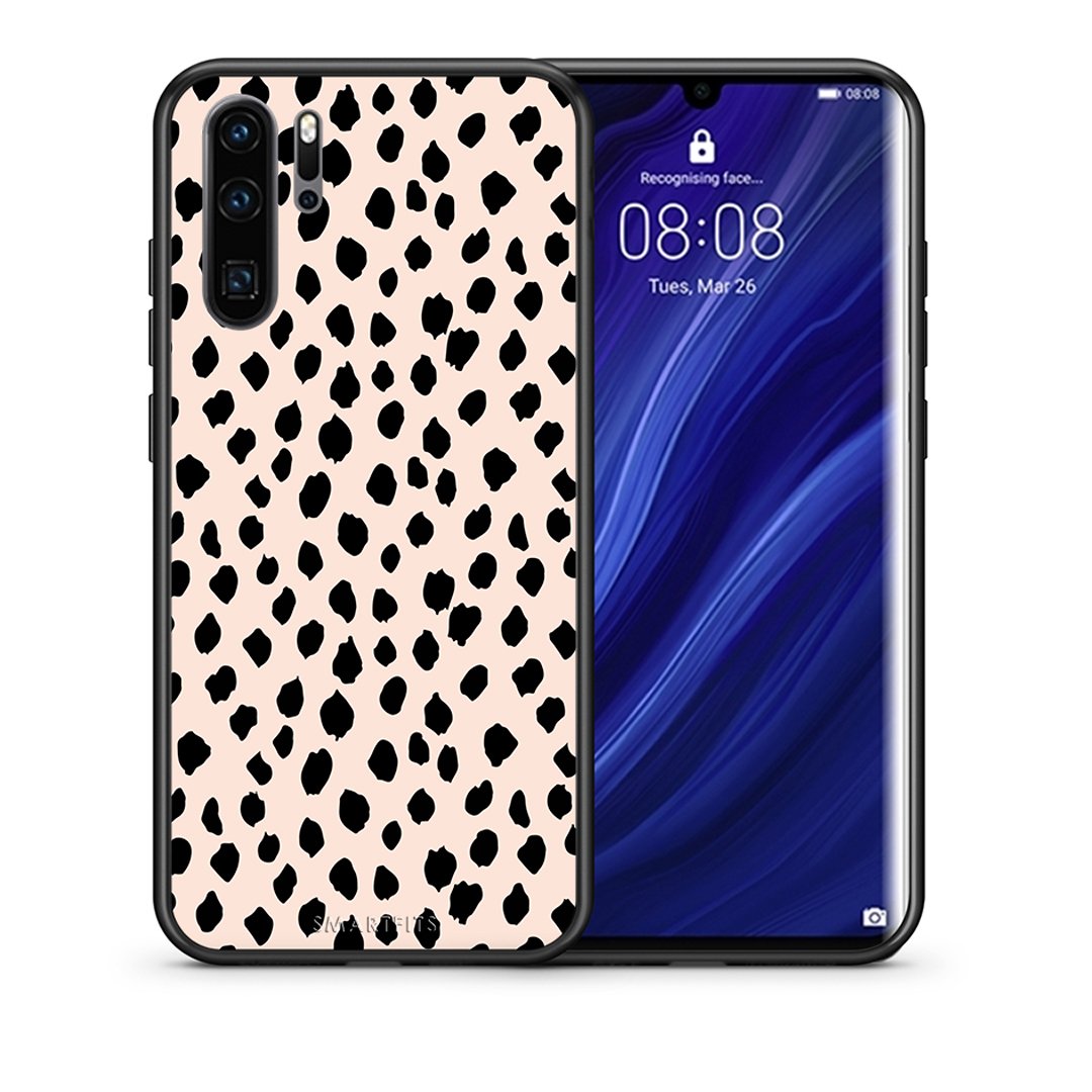 Θήκη Huawei P30 Pro New Polka Dots από τη Smartfits με σχέδιο στο πίσω μέρος και μαύρο περίβλημα | Huawei P30 Pro New Polka Dots case with colorful back and black bezels