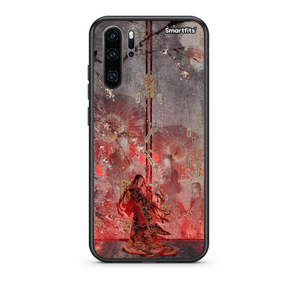 Huawei P30 Pro Nezuko Kamado θήκη από τη Smartfits με σχέδιο στο πίσω μέρος και μαύρο περίβλημα | Smartphone case with colorful back and black bezels by Smartfits