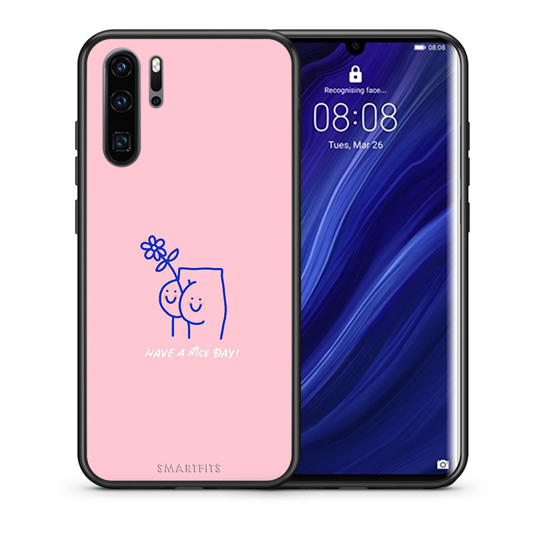 Θήκη Huawei P30 Pro Nice Day από τη Smartfits με σχέδιο στο πίσω μέρος και μαύρο περίβλημα | Huawei P30 Pro Nice Day case with colorful back and black bezels