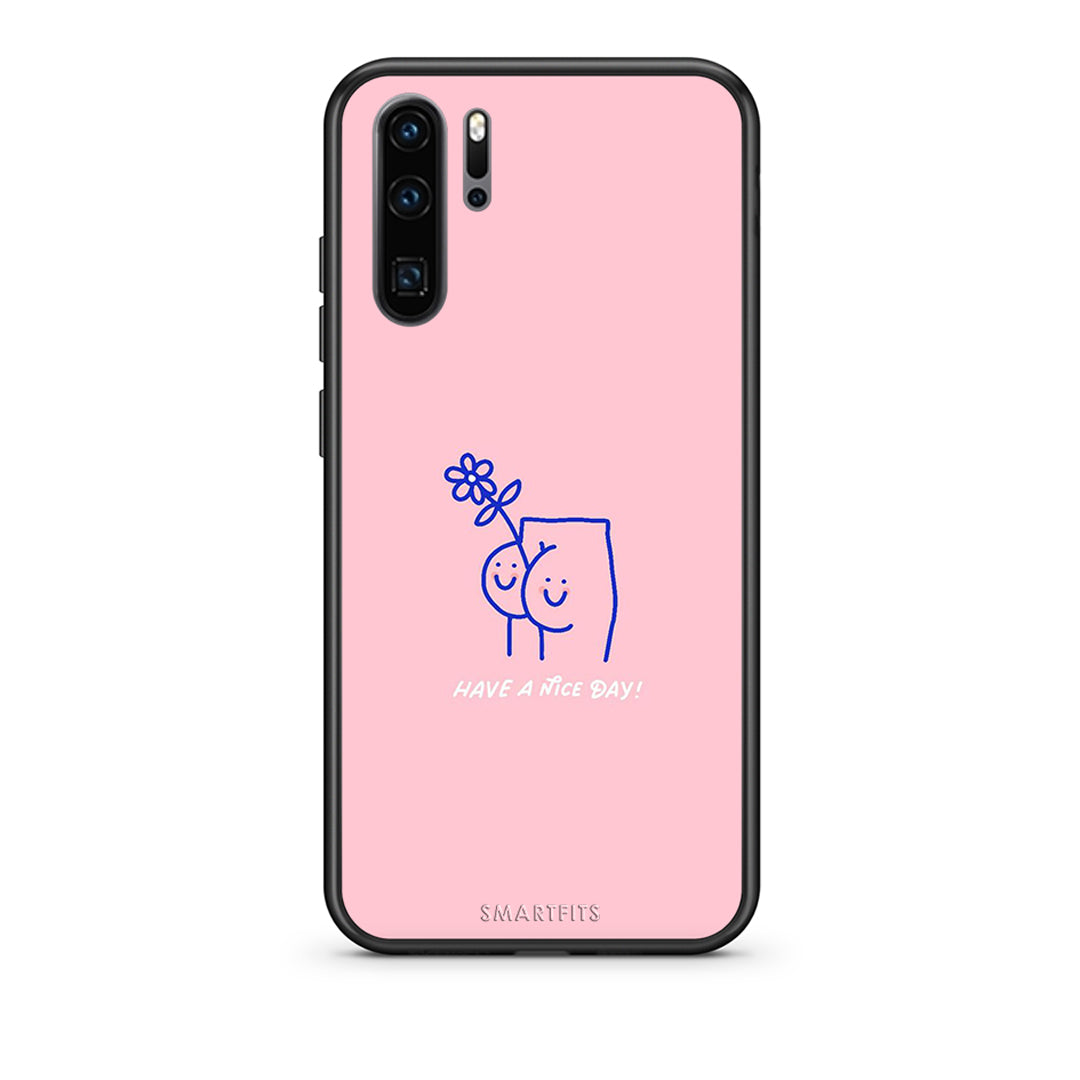Huawei P30 Pro Nice Day θήκη από τη Smartfits με σχέδιο στο πίσω μέρος και μαύρο περίβλημα | Smartphone case with colorful back and black bezels by Smartfits