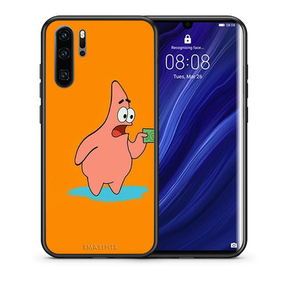 Θήκη Αγίου Βαλεντίνου Huawei P30 Pro No Money 1 από τη Smartfits με σχέδιο στο πίσω μέρος και μαύρο περίβλημα | Huawei P30 Pro No Money 1 case with colorful back and black bezels