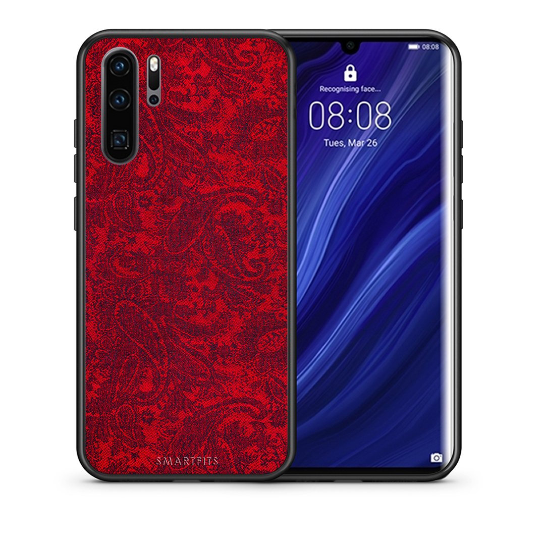 Θήκη Huawei P30 Pro Paisley Cashmere από τη Smartfits με σχέδιο στο πίσω μέρος και μαύρο περίβλημα | Huawei P30 Pro Paisley Cashmere case with colorful back and black bezels