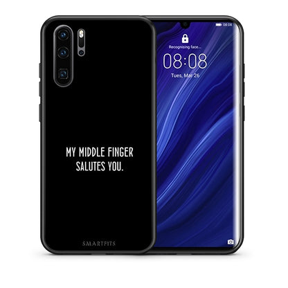 Θήκη Huawei P30 Pro Salute από τη Smartfits με σχέδιο στο πίσω μέρος και μαύρο περίβλημα | Huawei P30 Pro Salute case with colorful back and black bezels