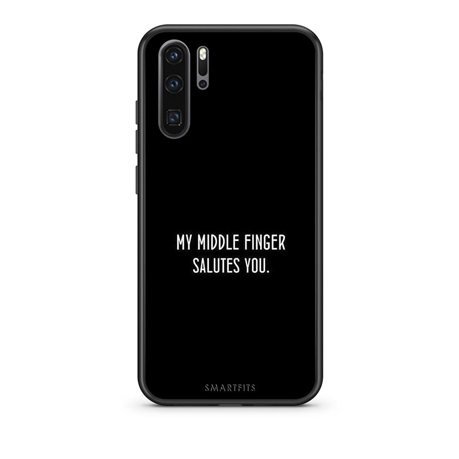 Huawei P30 Pro Salute θήκη από τη Smartfits με σχέδιο στο πίσω μέρος και μαύρο περίβλημα | Smartphone case with colorful back and black bezels by Smartfits