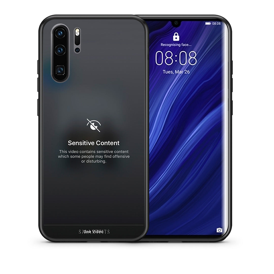 Θήκη Huawei P30 Pro Sensitive Content από τη Smartfits με σχέδιο στο πίσω μέρος και μαύρο περίβλημα | Huawei P30 Pro Sensitive Content case with colorful back and black bezels