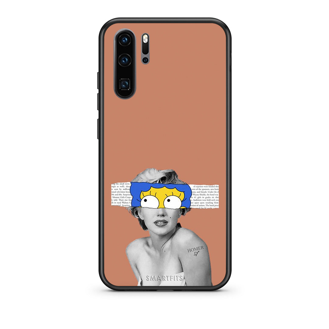 Huawei P30 Pro Sim Merilyn θήκη από τη Smartfits με σχέδιο στο πίσω μέρος και μαύρο περίβλημα | Smartphone case with colorful back and black bezels by Smartfits