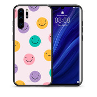 Thumbnail for Θήκη Huawei P30 Pro Smiley Faces από τη Smartfits με σχέδιο στο πίσω μέρος και μαύρο περίβλημα | Huawei P30 Pro Smiley Faces case with colorful back and black bezels