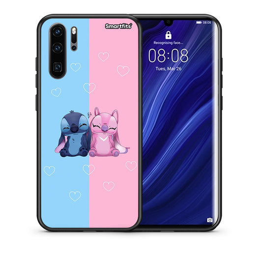 Θήκη Huawei P30 Pro Stitch And Angel από τη Smartfits με σχέδιο στο πίσω μέρος και μαύρο περίβλημα | Huawei P30 Pro Stitch And Angel case with colorful back and black bezels