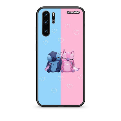 Huawei P30 Pro Stitch And Angel θήκη από τη Smartfits με σχέδιο στο πίσω μέρος και μαύρο περίβλημα | Smartphone case with colorful back and black bezels by Smartfits