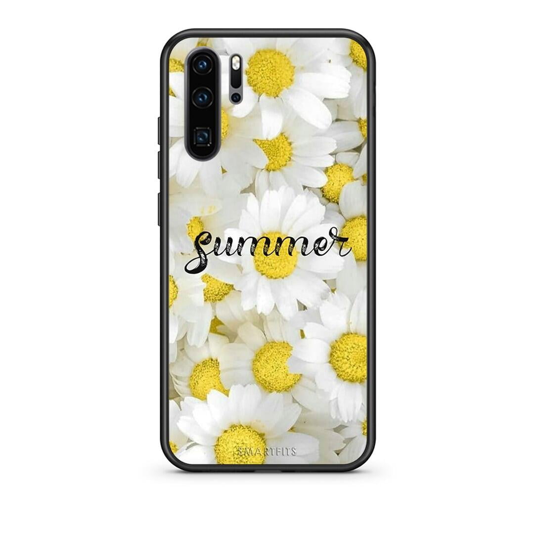 Huawei P30 Pro Summer Daisies Θήκη από τη Smartfits με σχέδιο στο πίσω μέρος και μαύρο περίβλημα | Smartphone case with colorful back and black bezels by Smartfits