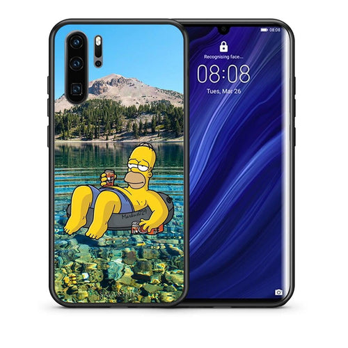Θήκη Huawei P30 Pro Summer Happiness από τη Smartfits με σχέδιο στο πίσω μέρος και μαύρο περίβλημα | Huawei P30 Pro Summer Happiness case with colorful back and black bezels