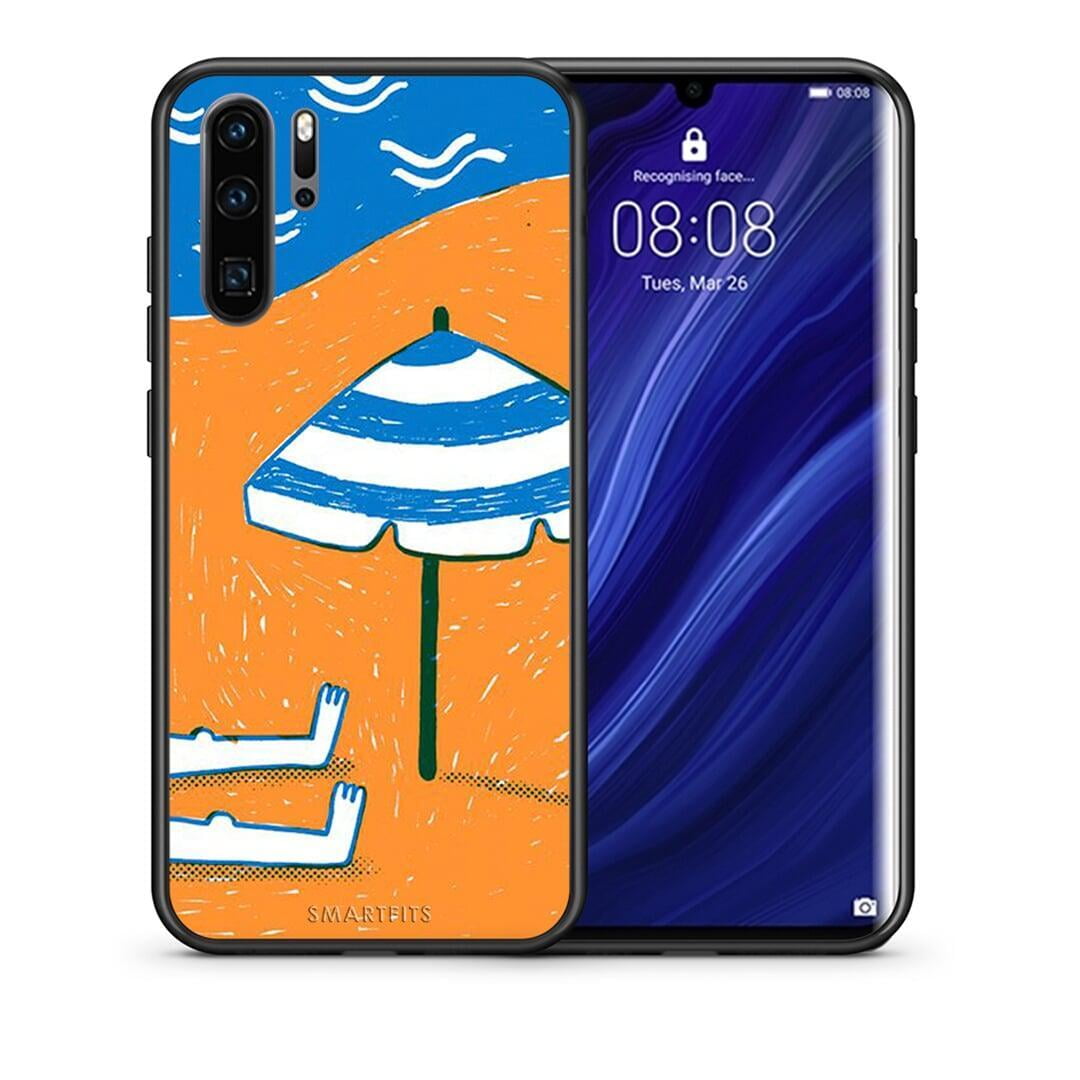 Θήκη Huawei P30 Pro Summering από τη Smartfits με σχέδιο στο πίσω μέρος και μαύρο περίβλημα | Huawei P30 Pro Summering case with colorful back and black bezels