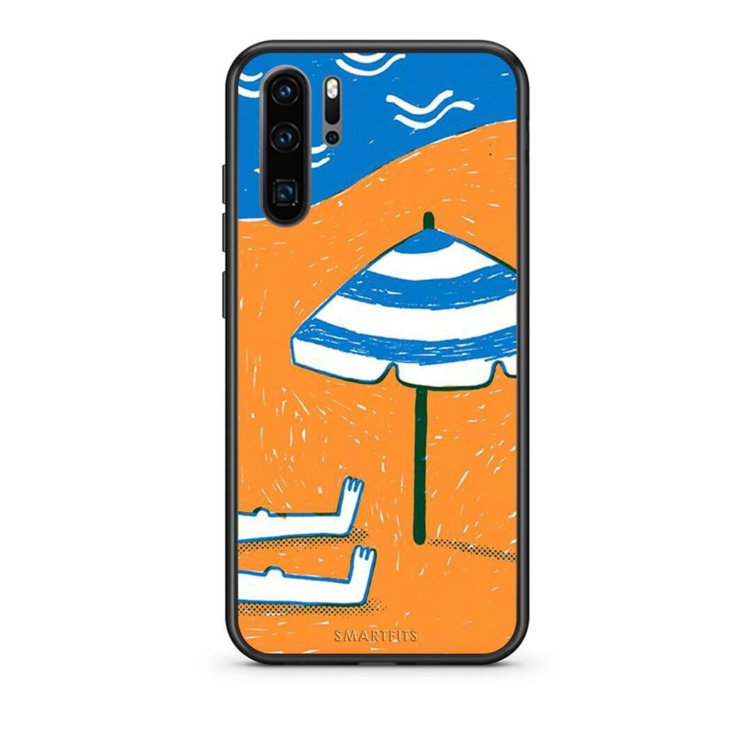 Huawei P30 Pro Summering Θήκη από τη Smartfits με σχέδιο στο πίσω μέρος και μαύρο περίβλημα | Smartphone case with colorful back and black bezels by Smartfits